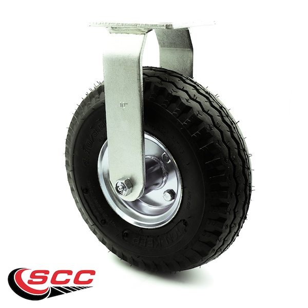 10 Inch Black Pneumatic Wheel Rigid Caster